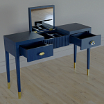 Туалетный стол - Трельяж Elsa Dreams Blue 120 см варинант исполнения - 2 | Loft Concept в Рязани