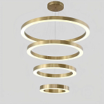 Люстра Light Ring Vertical Латунь варинант исполнения - 1 | Loft Concept в Рязани