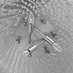 Люстра круглая с прозрачными стеклянными трубками Nembus варинант исполнения - 8 | Loft Concept в Рязани