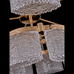 Люстра двухъярусная с текстурными овальными абажурами Splendor Palace Style варинант исполнения - 4 | Loft Concept в Рязани