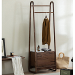 Вешалка деревянная с 2- мя ящиками Moon Walnut Furniture варинант исполнения - 2 | Loft Concept в Рязани