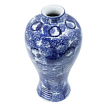 Ваза из фарфора сине-белого цвета Blue & White Ornament  варинант исполнения - 1 | Loft Concept в Рязани