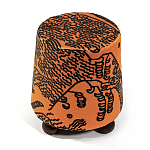 Пуф Wakonda Terracotta Tiger Mountain с Круглыми ножками  варинант исполнения - 2 | Loft Concept в Рязани