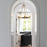  Люстра с 5-ю цилиндрическими плафонами из стекла с пузырьками Hinkley варинант исполнения - 9 | Loft Concept в Рязани