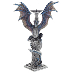 Подсвечник в виде Дракона Grey Blue Dragon Candlestick варинант исполнения - 1 | Loft Concept в Рязани