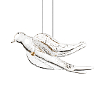 Подвесной светильник с прозрачной стеклянной птичкой Serip Voa варинант исполнения - 6 | Loft Concept в Рязани