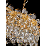 Люстра с декоративными элементами в виде крупных хрустальных цветов Palace Gardens варинант исполнения - 3 | Loft Concept в Рязани