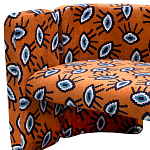 Акцентный Двухместный Диван Leela Оранжевый Орнамент варинант исполнения - 2 | Loft Concept в Рязани