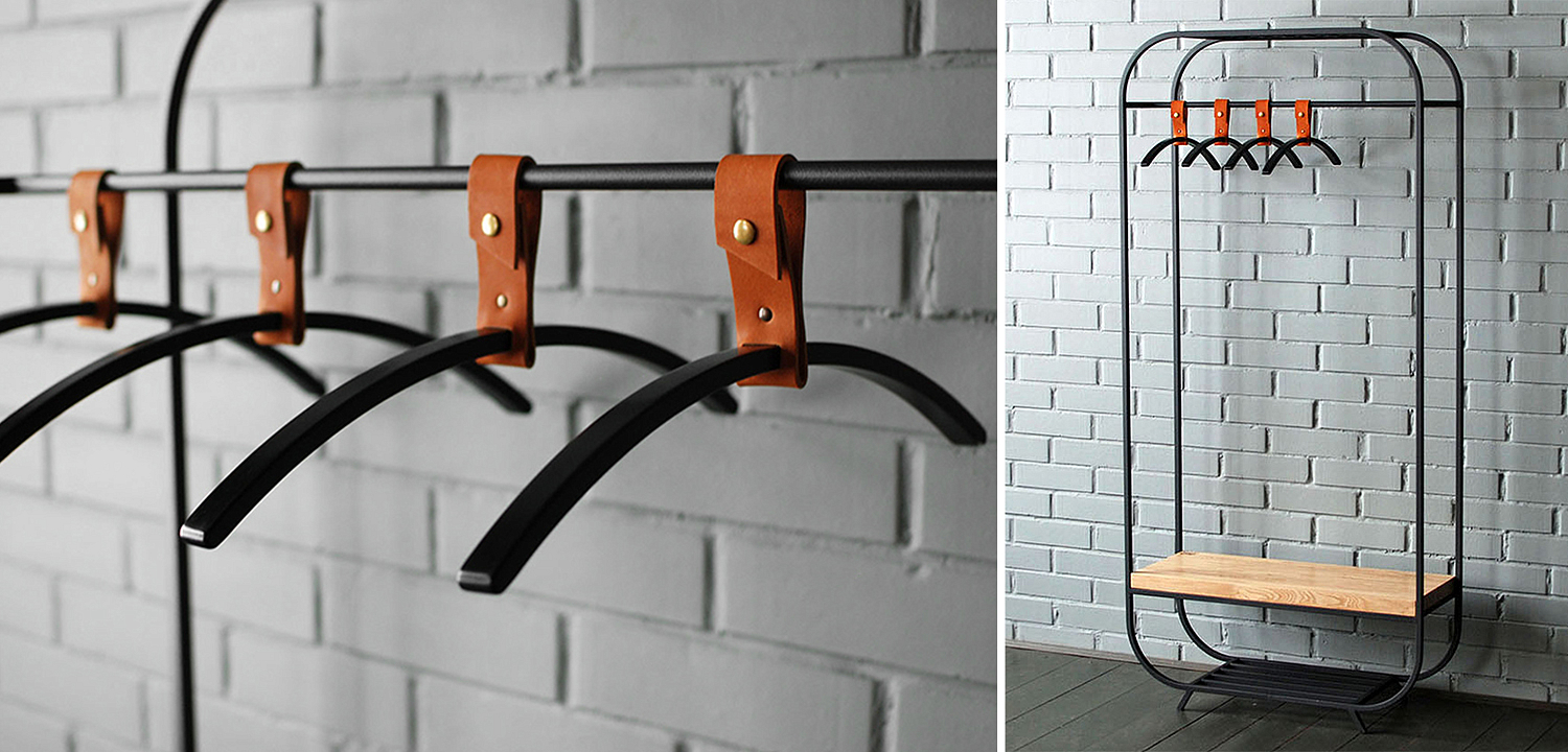 Плечики для одежды Amos Black Clothes Hanger Плечики для одежды Amos Black Clothes Hanger - Loft-Concept в Рязани
