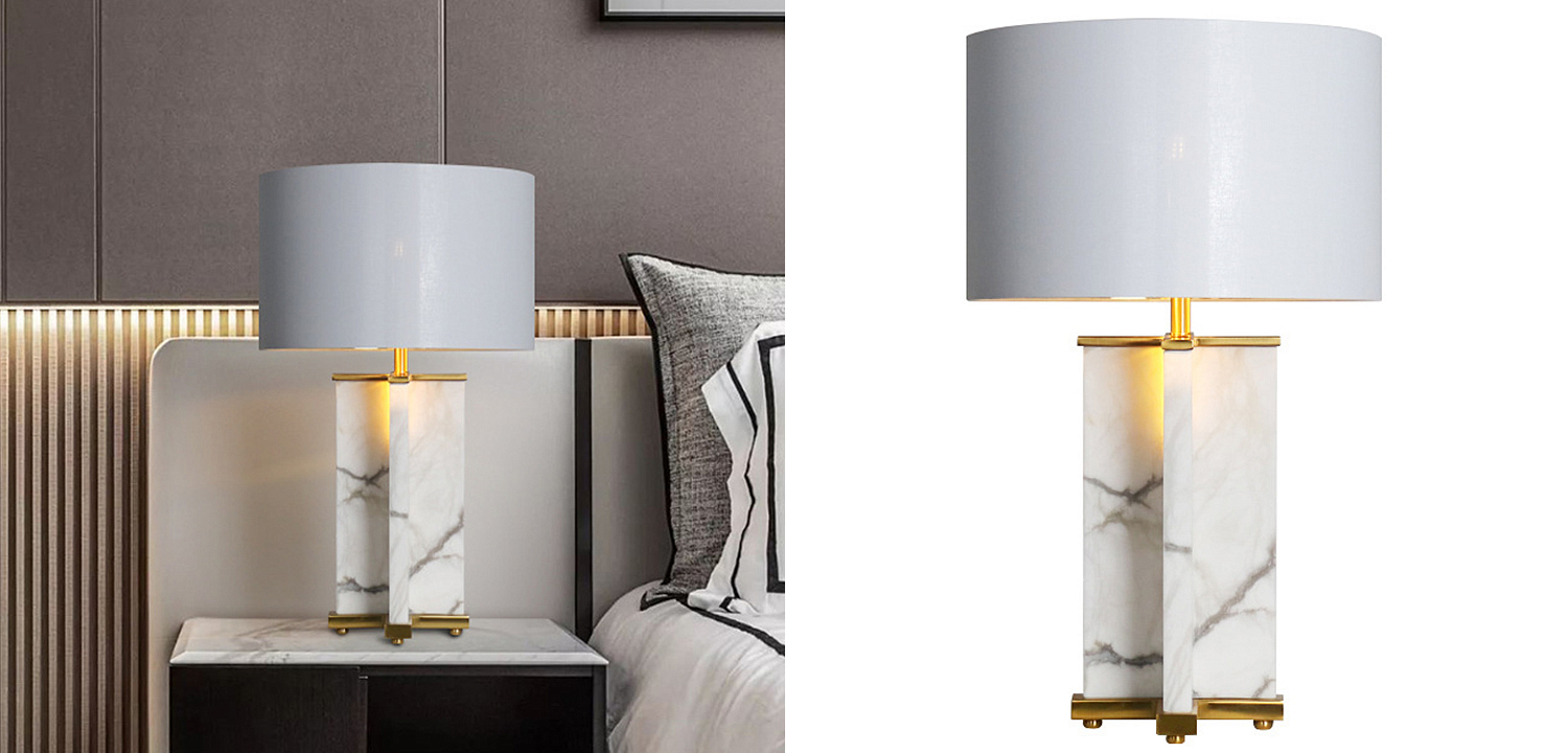 Настольная лампа Cecily Marble Table Lamp Настольная лампа Cecily Marble Table Lamp - Loft-Concept в Рязани