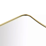 Зеркало золотистое с закруглёнными углами Thin Frame варинант исполнения - 2 | Loft Concept в Рязани