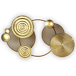 Панно настенное Blank Sheet Golden Orbit варинант исполнения - 1 | Loft Concept в Рязани