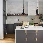  Подвесной светильник черного матового цвета с конусным плафоном 65 см Elstead Lighting варинант исполнения - 9 | Loft Concept в Рязани