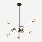 Светодиодная люстра Rovelly Black варинант исполнения - 2 | Loft Concept в Рязани