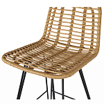 Стул барный с ротанговым плетением Half Bar Chair with Wicker без подлокотников варинант исполнения - 6 | Loft Concept в Рязани