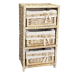 Стеллаж для детской с плетенным выдвижными корзинами Bow варинант исполнения - 1 | Loft Concept в Рязани