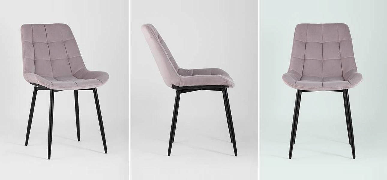 Стул NANCY Chair Пыльно-Розовый Велюр Стул NANCY Chair Пыльно-Розовый Велюр - Loft-Concept в Рязани