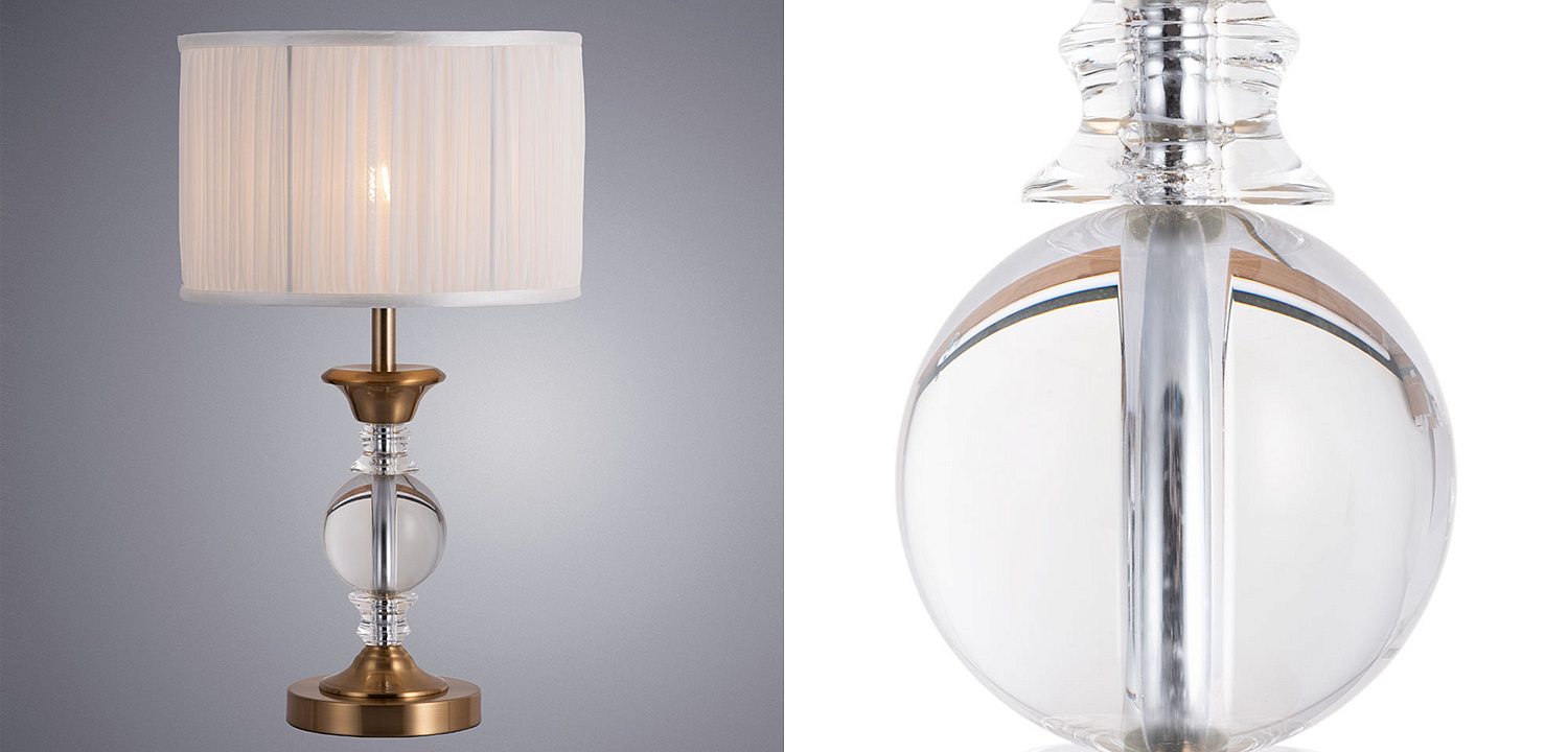 Настольная лампа Fluid glass lamp Настольная лампа Fluid glass lamp - Loft-Concept в Рязани