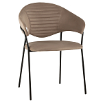 Коричневый стул с обивкой из искусственной замши Alexis варинант исполнения - 1 | Loft Concept в Рязани