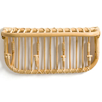 Настенная вешалка из ротанга с полкой Willa Wall Shelf Hanger варинант исполнения - 2 | Loft Concept в Рязани