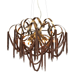 Люстра подвесная с переплетенными металлическими лентами и цепочками Atlantis Chain варинант исполнения - 1 | Loft Concept в Рязани