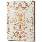 Постер на холсте с изображением ангела и растительных орнаментов Raffael Angel Poster варинант исполнения - 1 | Loft Concept в Рязани