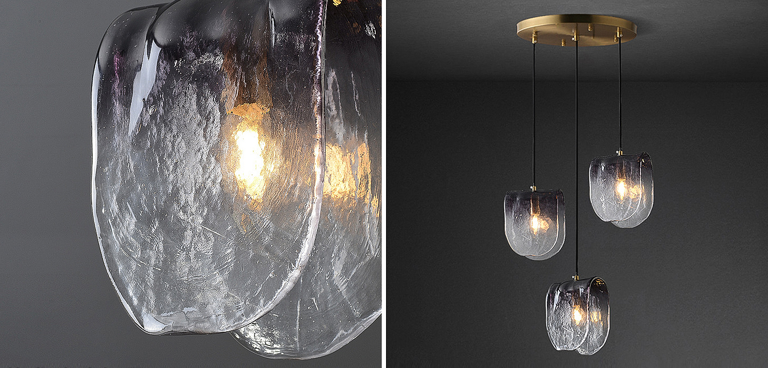 Каскадный светильник Loft Industry Modern Stormy Rain 3 плафона Каскадный светильник Loft Industry Modern Stormy Rain 3 плафона - Loft-Concept в Рязани