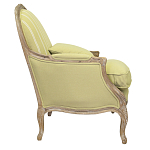 Кресло Ava Classical Armchair green striped flax варинант исполнения - 1 | Loft Concept в Рязани