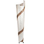 Торшер из перламутра на металлическом каркасе Indonesian Spiral 2 варинант исполнения - 3 | Loft Concept в Рязани