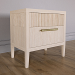 Прикроватная Тумбочка Primo с двумя ящиками Светлый дуб варинант исполнения - 2 | Loft Concept в Рязани