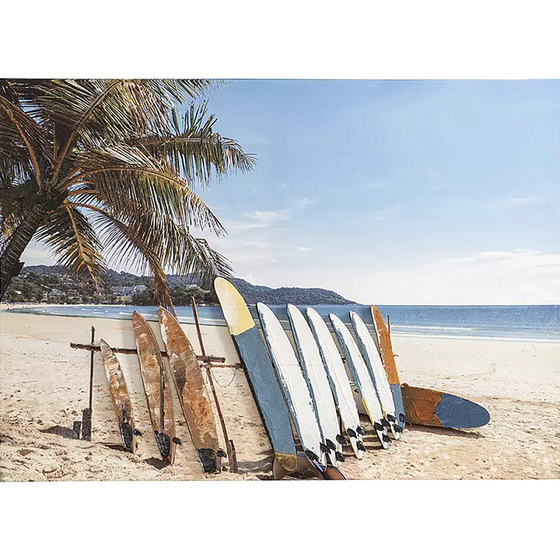 Панно декоративное в морском стиле Seascape and Surfing Мульти Панно декоративное в морском стиле Seascape and Surfing Мульти в Рязани | Loft Concept