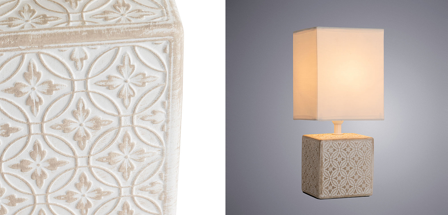 Настольная лампа Дизайнерская Lazio Ivory Table Lamp Настольная лампа Дизайнерская Lazio Ivory Table Lamp - Loft-Concept в Рязани