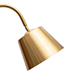 Торшер с мраморным столиком и золотым плафоном Ezio Floor Lamp варинант исполнения - 1 | Loft Concept в Рязани