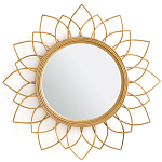 Зеркало из ротанга в форме цветка WICKER MIRROR 90 варинант исполнения - 1 | Loft Concept в Рязани