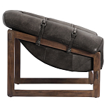 Кресло Duncan винтажная черная кожа варинант исполнения - 3 | Loft Concept в Рязани