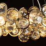 Люстра подвесная из золотых колец 57 см Golden Circles варинант исполнения - 5 | Loft Concept в Рязани