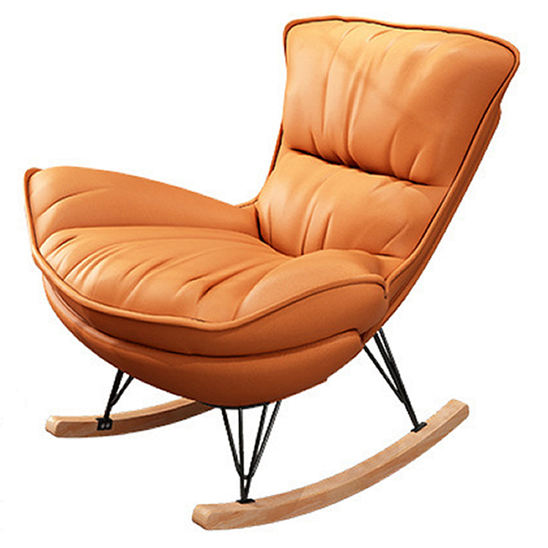Кресло-качалка для отдыха Rocking Soft Chair Терракотовый Бирюзовый Синий Бежевый Кресло-качалка для отдыха Rocking Soft Chair Терракотовый Бирюзовый Синий Бежевый в Рязани | Loft Concept