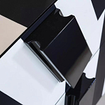 Дизайнерский комод в чёрно-белую полоску Ziqqurat варинант исполнения - 1 | Loft Concept в Рязани