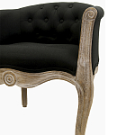 Кресло низкое в стиле прованс Louis French Armchair black flax варинант исполнения - 4 | Loft Concept в Рязани