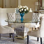 Стол обеденный круглый на зеркальном основании Spectacular Table варинант исполнения - 2 | Loft Concept в Рязани