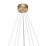 Люстра подвесная светодиодная в виде 3-х колец Lighting Rings Gold варинант исполнения - 2 | Loft Concept в Рязани