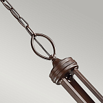 Люстра с белыми тканевыми абажурами в прозрачных стеклянных цилиндрах Kichler варинант исполнения - 15 | Loft Concept в Рязани