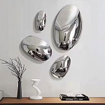 Абстрактная скульптура на стену в виде капли воды Water Outline варинант исполнения - 7 | Loft Concept в Рязани