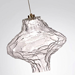 Подвесной светильник с плафоном из фактурного прозрачного стекла Light Ensemble варинант исполнения - 9 | Loft Concept в Рязани