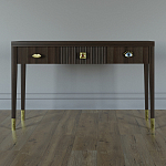 Дизайнерский Письменный стол Elsa Dreams Walnut с тремя ящиками варинант исполнения - 1 | Loft Concept в Рязани