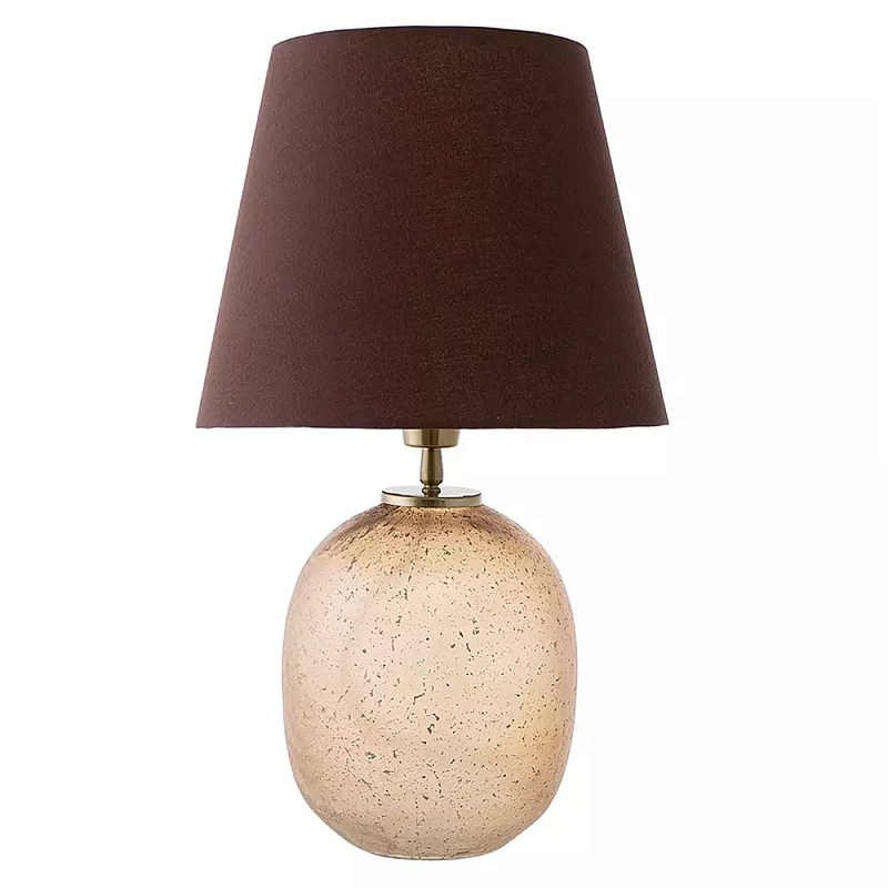 Настольная лампа с тканевым абажуром на овальном основании Lampshade on Oval Base Терракотовый Настольная лампа с тканевым абажуром на овальном основании Lampshade on Oval Base Терракотовый в Рязани | Loft Concept