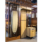 Зеркало овальное в металлической оправе в стиле лофт Urban Style Space варинант исполнения - 4 | Loft Concept в Рязани