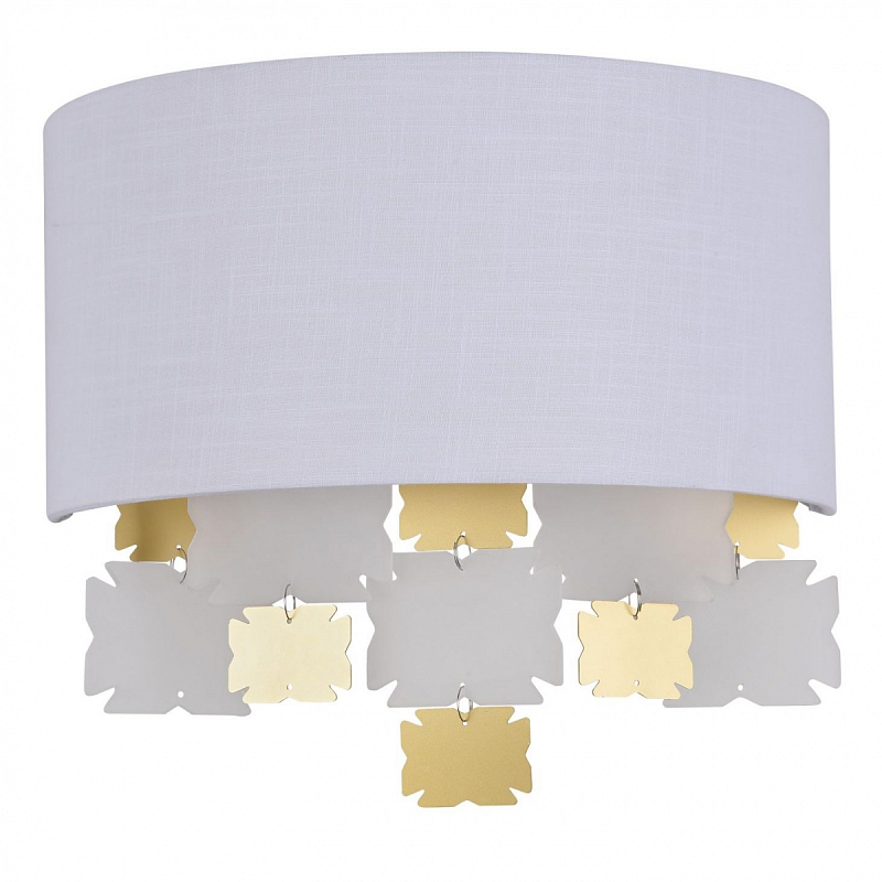 Бра Jacopo Mosaic Sconces Double Латунь Белый Бра Jacopo Mosaic Sconces Double Латунь Белый в Рязани | Loft Concept