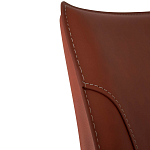 Стул коричневый из искуственной кожи на 4-х ножках Enigma Brown варинант исполнения - 4 | Loft Concept в Рязани