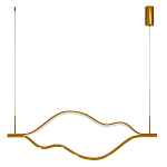 Подвесной светильник волнообразный изогнутый цвета латунь 3000К Spiral Lighting варинант исполнения - 3 | Loft Concept в Рязани